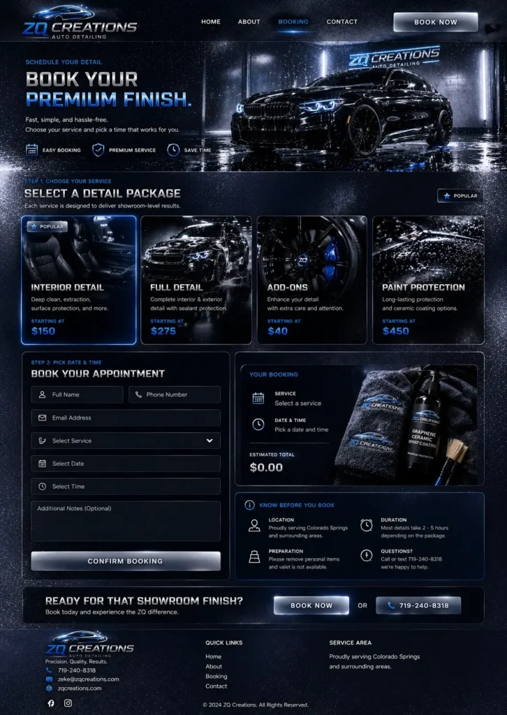 Car Detailing in Florence, CO: What To Book and When